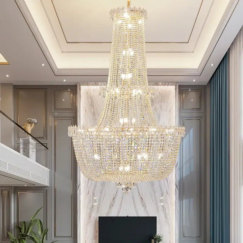Crystal Luxe Multi-Tier Chandelier
