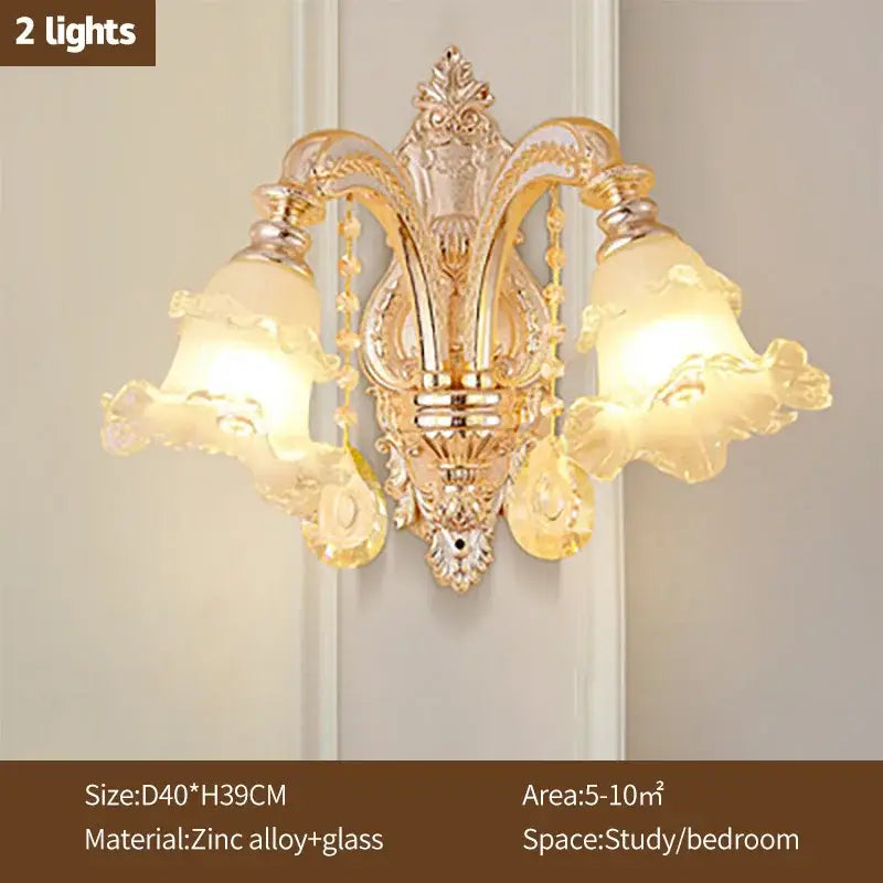 Gold Crystal Living Chandelier Nordic Design