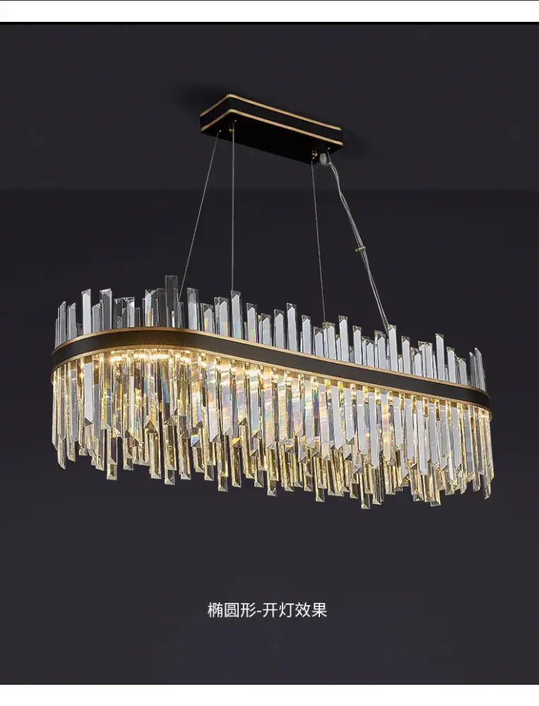 Gold Crystal Ceiling Light