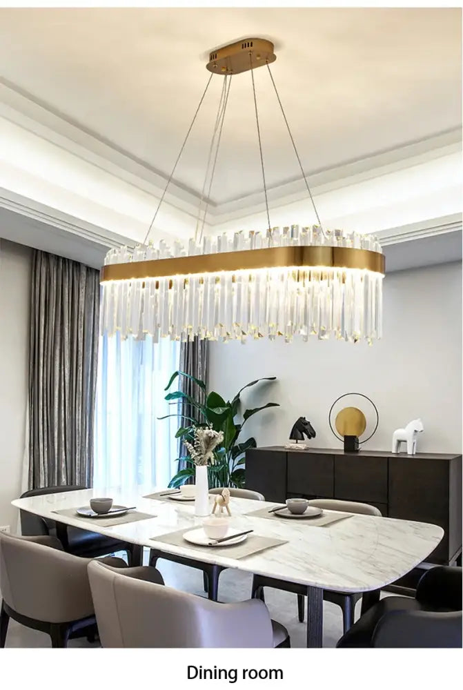 Gold Crystal Ceiling Light