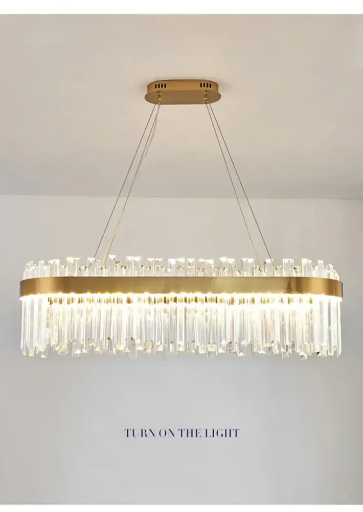 Gold Crystal Ceiling Light