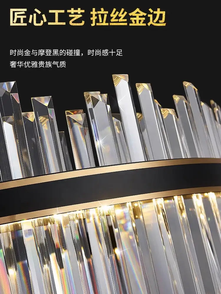 Gold Crystal Ceiling Light