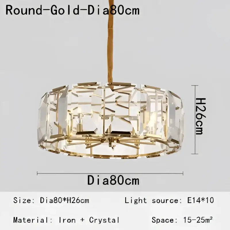 Gold Crystal Pendant