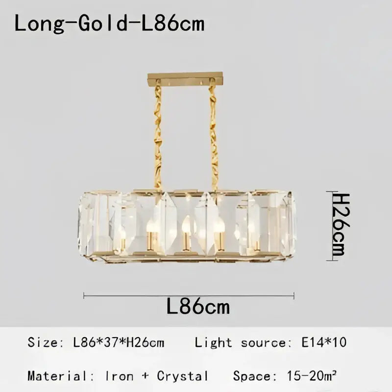 Gold Crystal Pendant