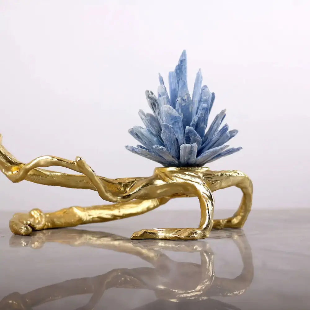 Golden Bird Tree Sculpture