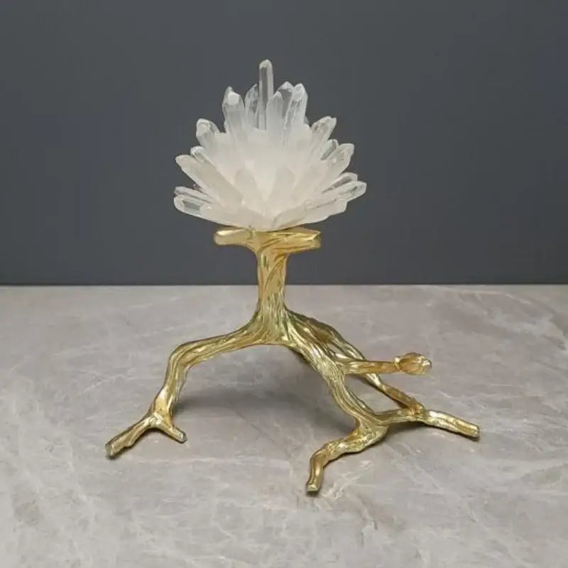 Golden Bird Tree Sculpture
