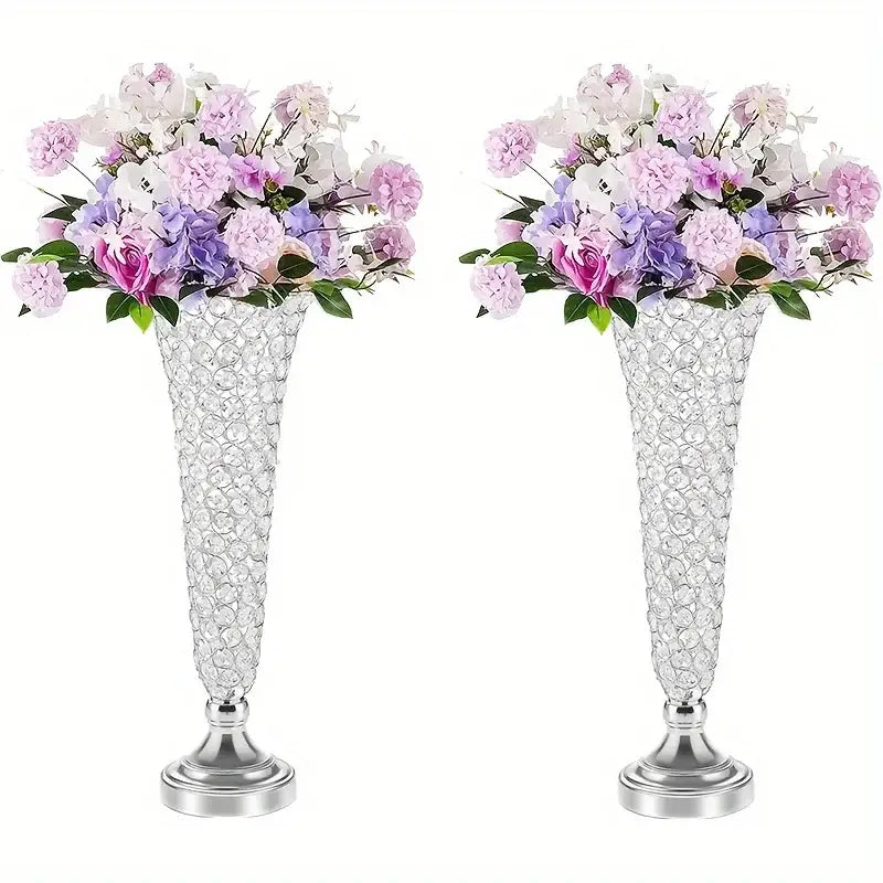 Gold Crystal Encrusted Vase