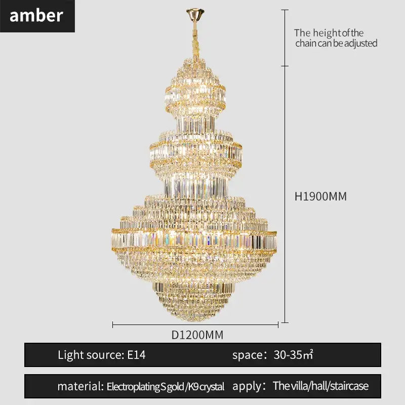 Gold Villa Chandelier