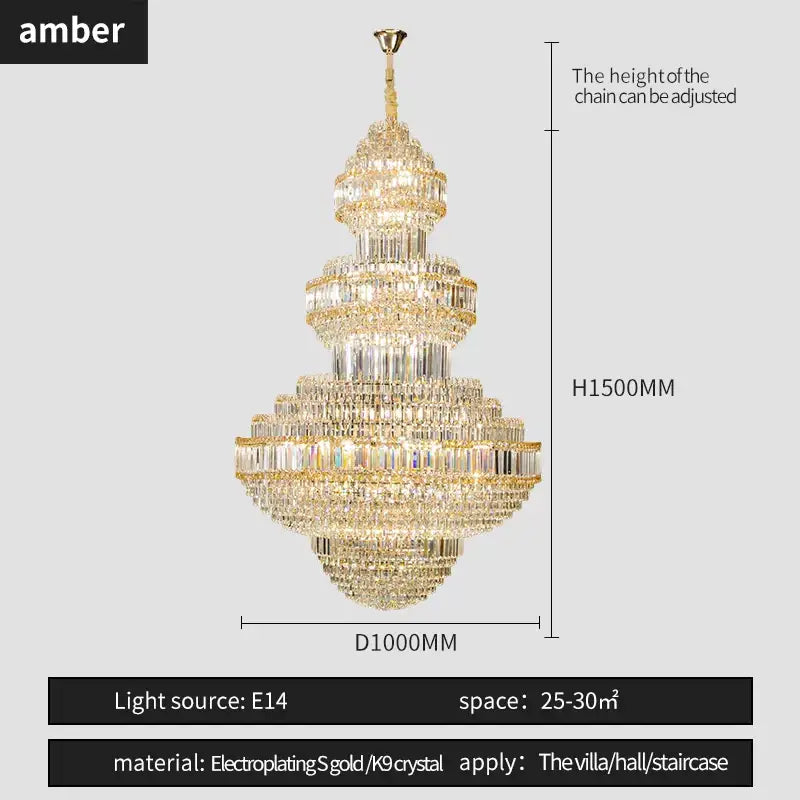 Gold Villa Chandelier