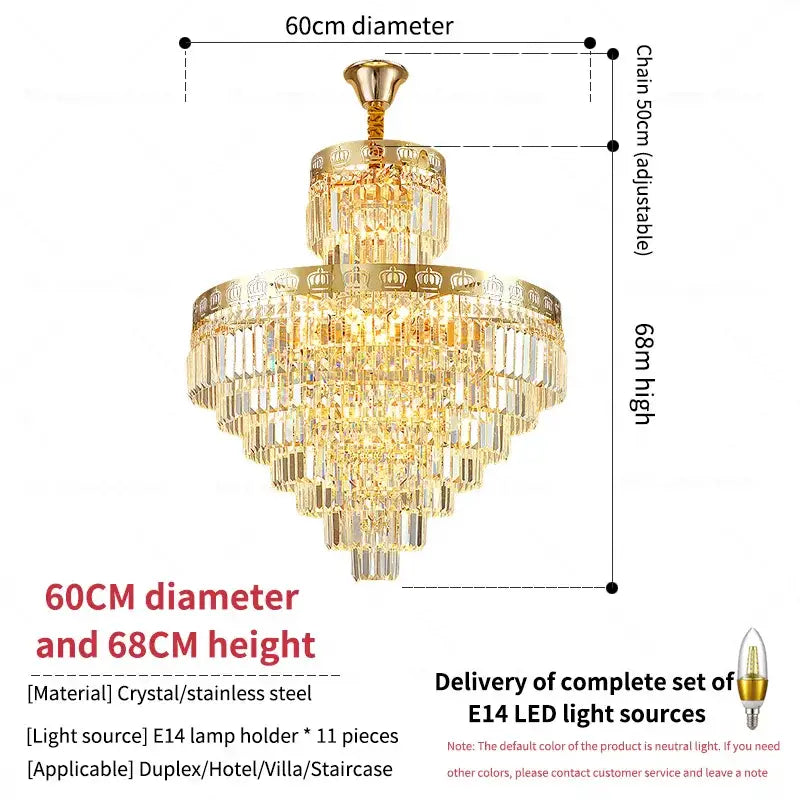 Golden Crown Chandelier