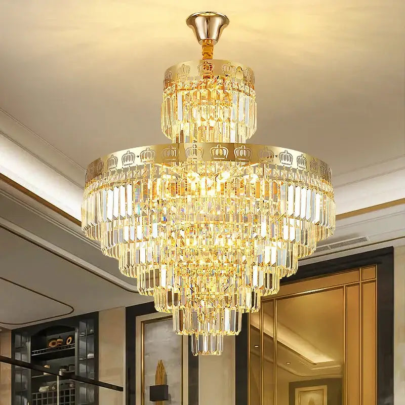 Golden Crown Chandelier