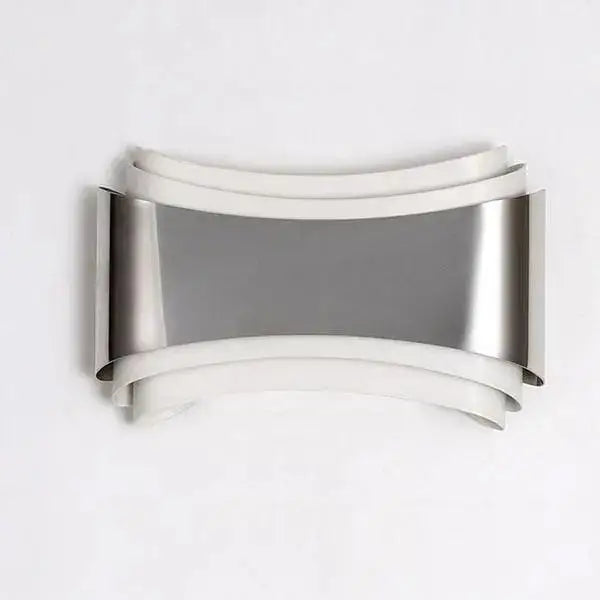 Stainless Curved Wall Sconce