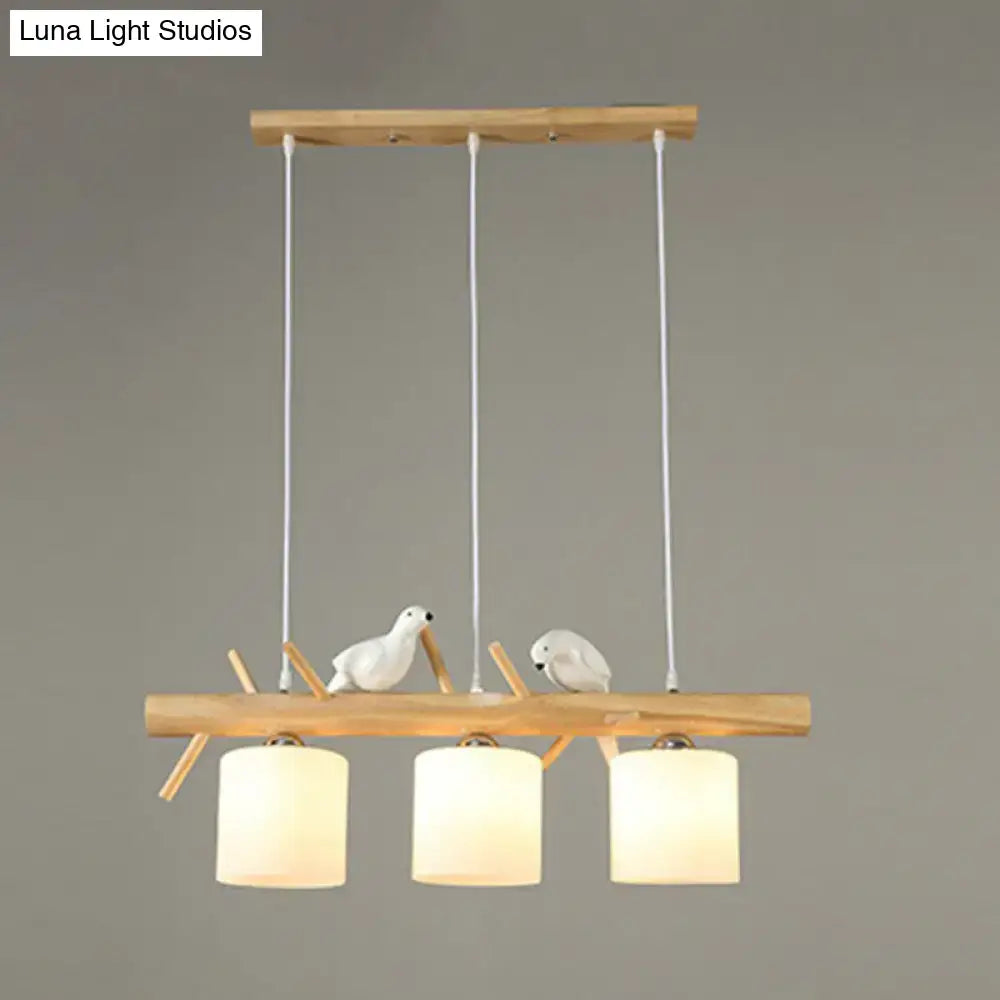 Bamboo Bird Pendant Light
