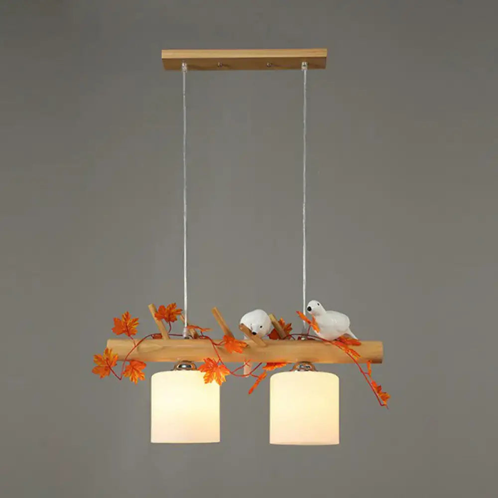 Bamboo Bird Pendant Light