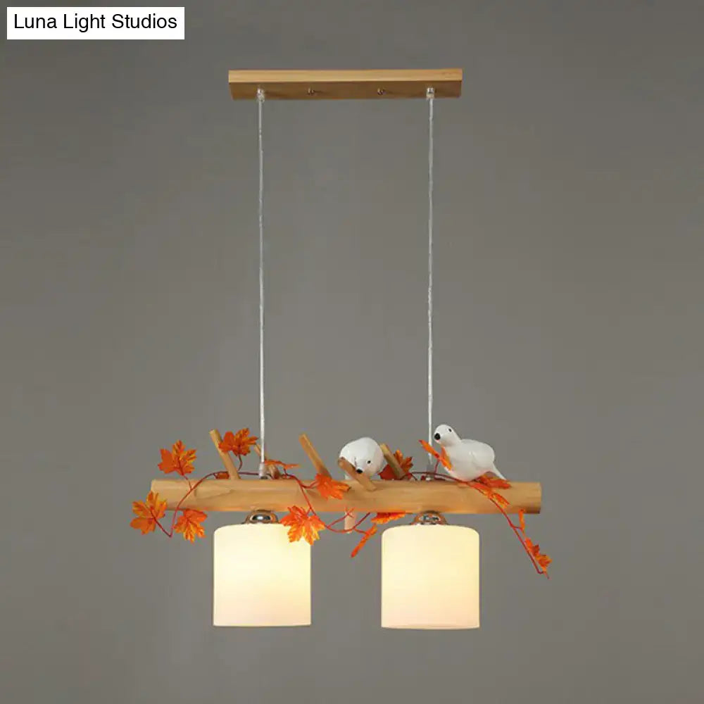 Bamboo Bird Pendant Light