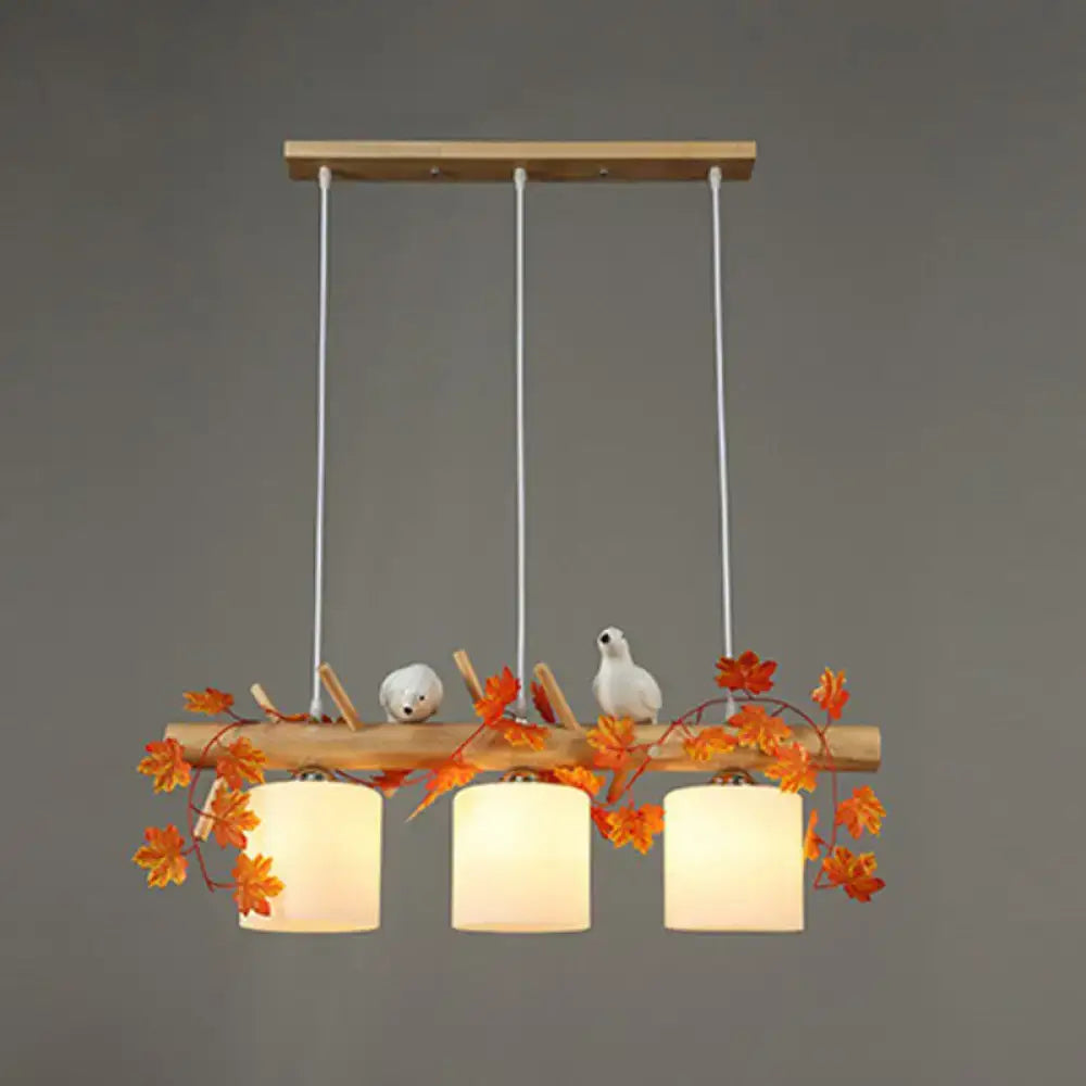 Bamboo Bird Pendant Light