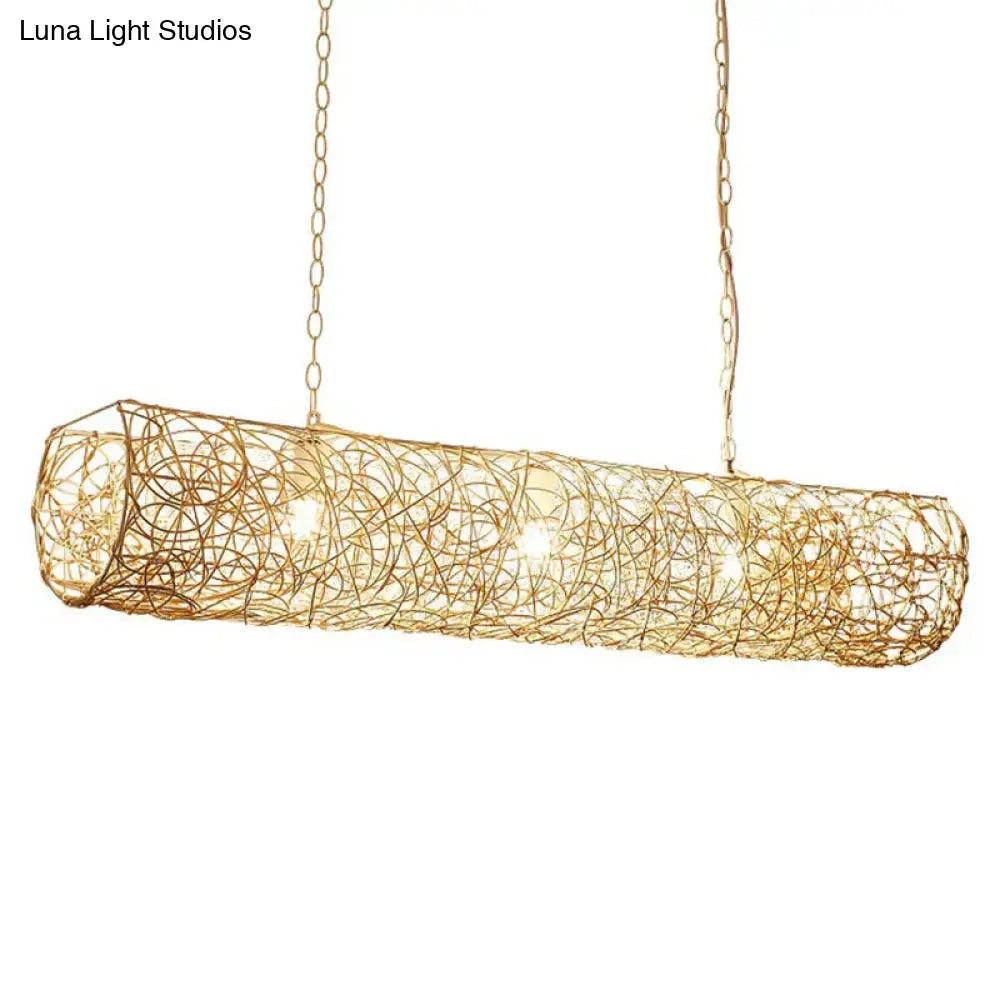 Rattan Island Pendant Light
