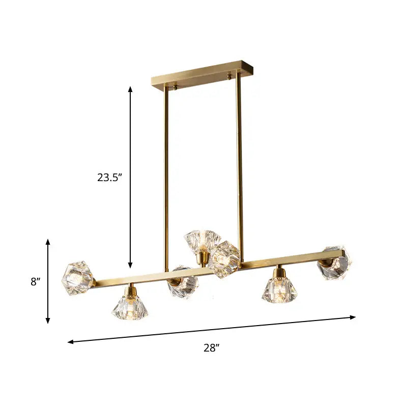 Gold Crystal Linear Light