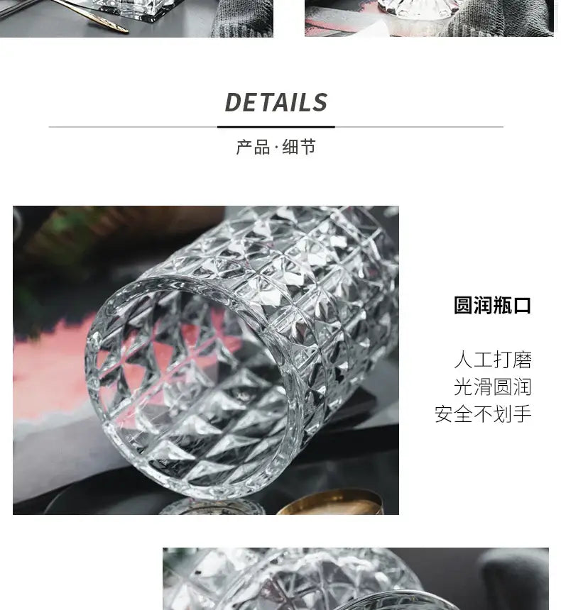 Crystal Glass Pedestal Vase