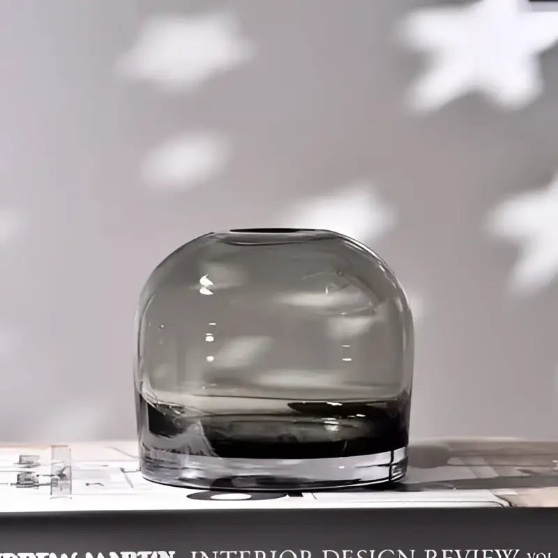 Gray Gradient Glass Vase Set
