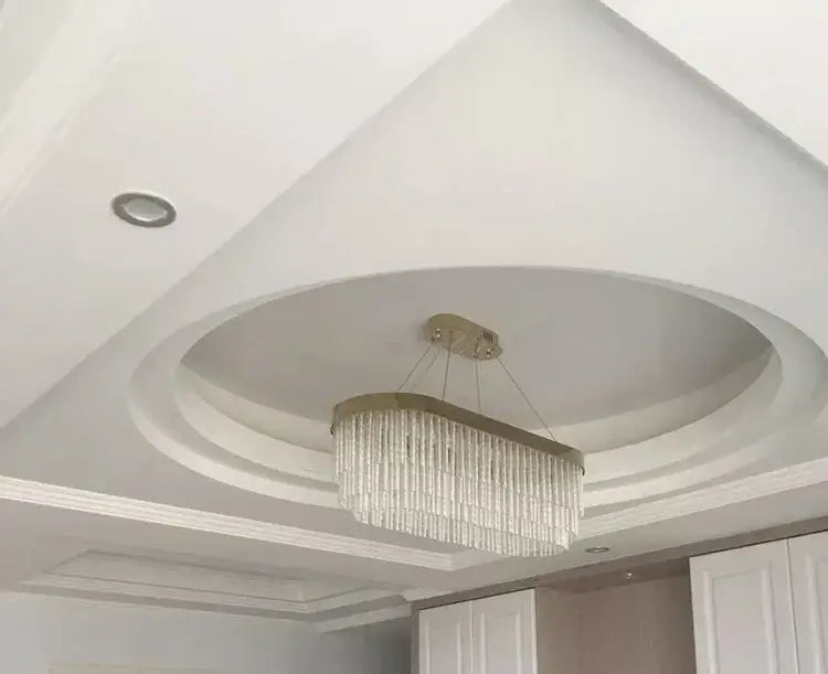 Gold Crystal Dining Chandelier