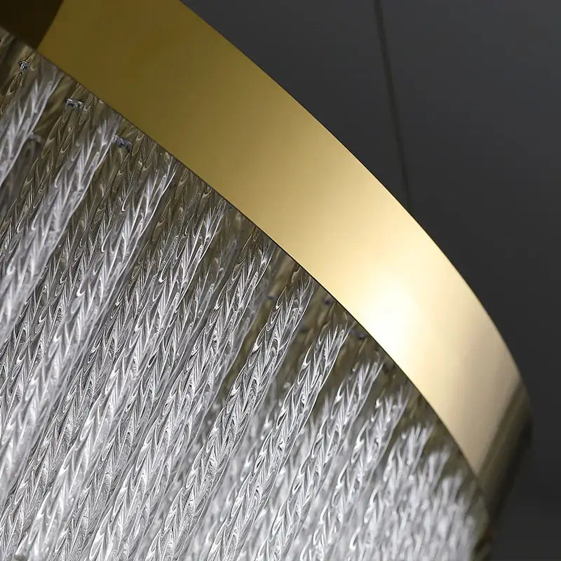 Gold Crystal Dining Chandelier