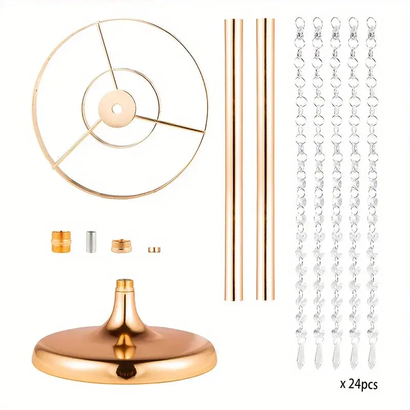 Gold Crystal Vase Set