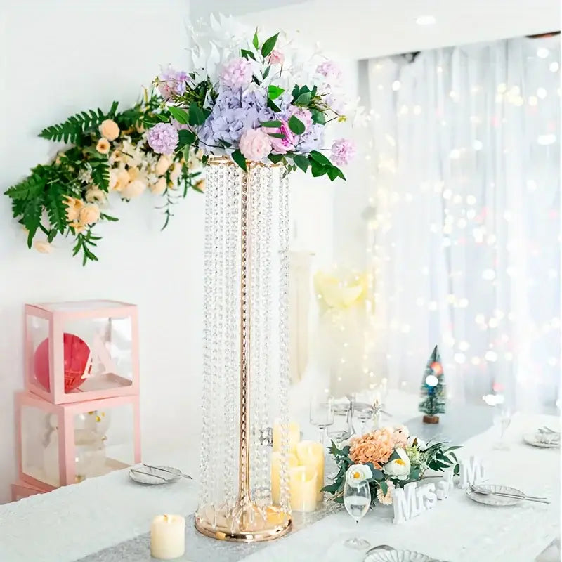 Gold Crystal Vase Set