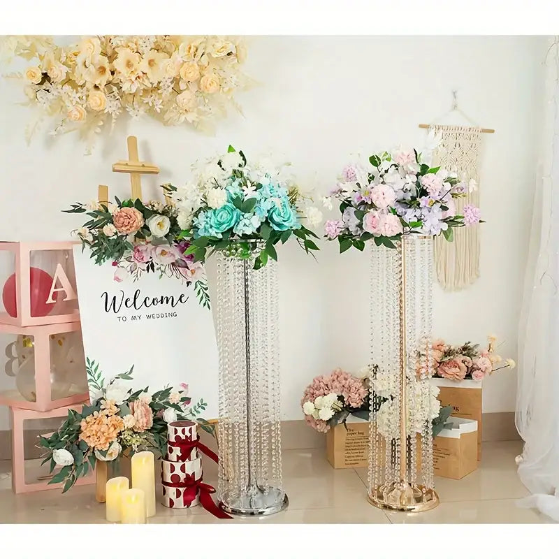 Gold Crystal Vase Set