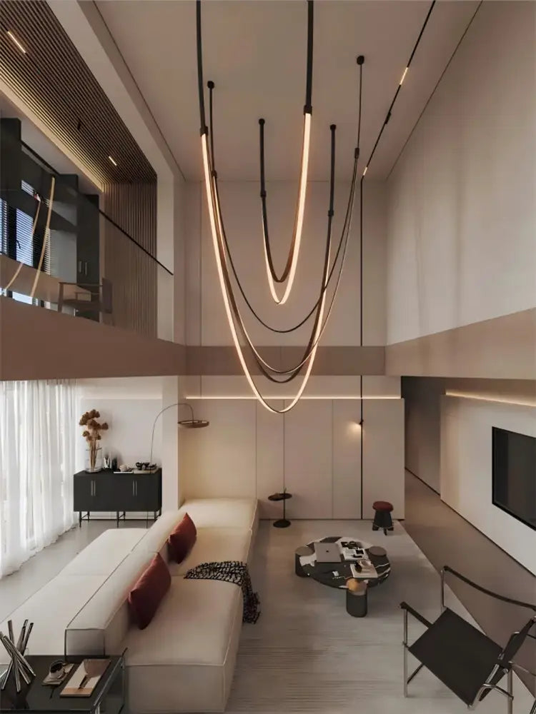 Black Leather Chandelier
