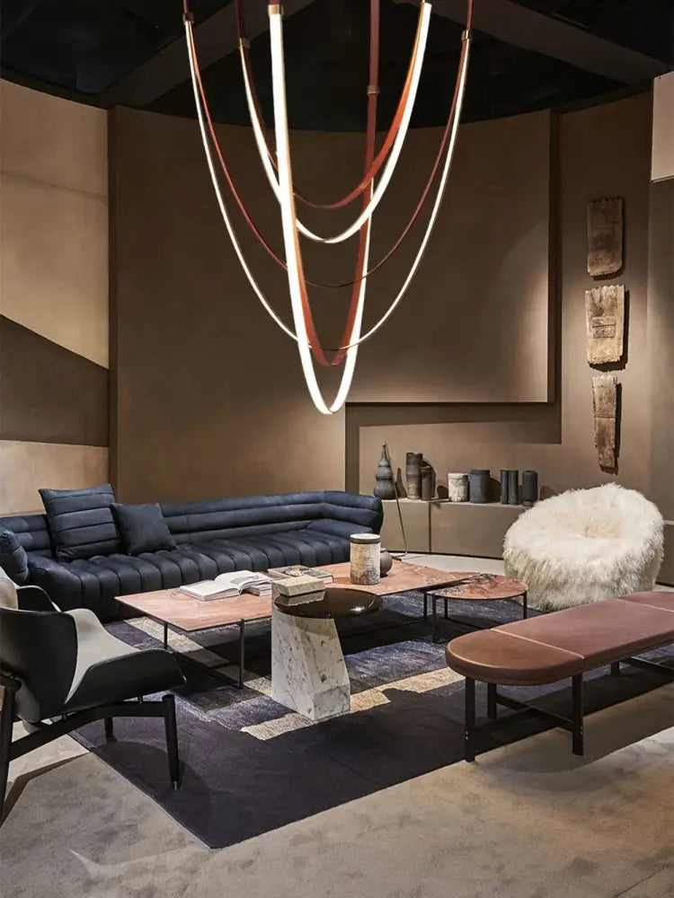 Flexible Leather LED Chandelier
