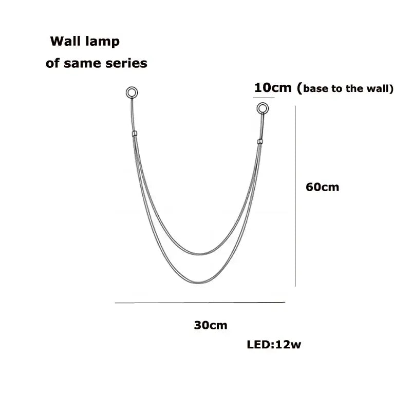 Flexible Leather LED Chandelier