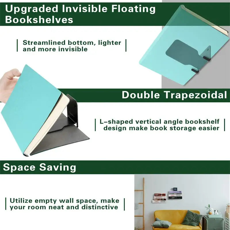 Black White Floating Shelf