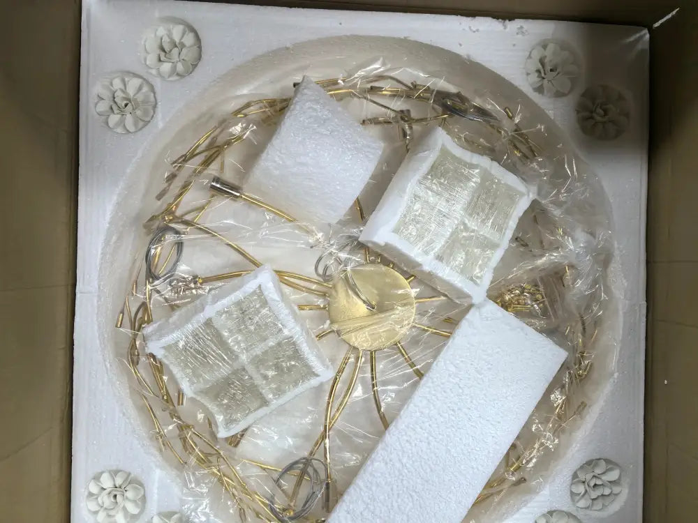 White Ceramic Flower Chandelier