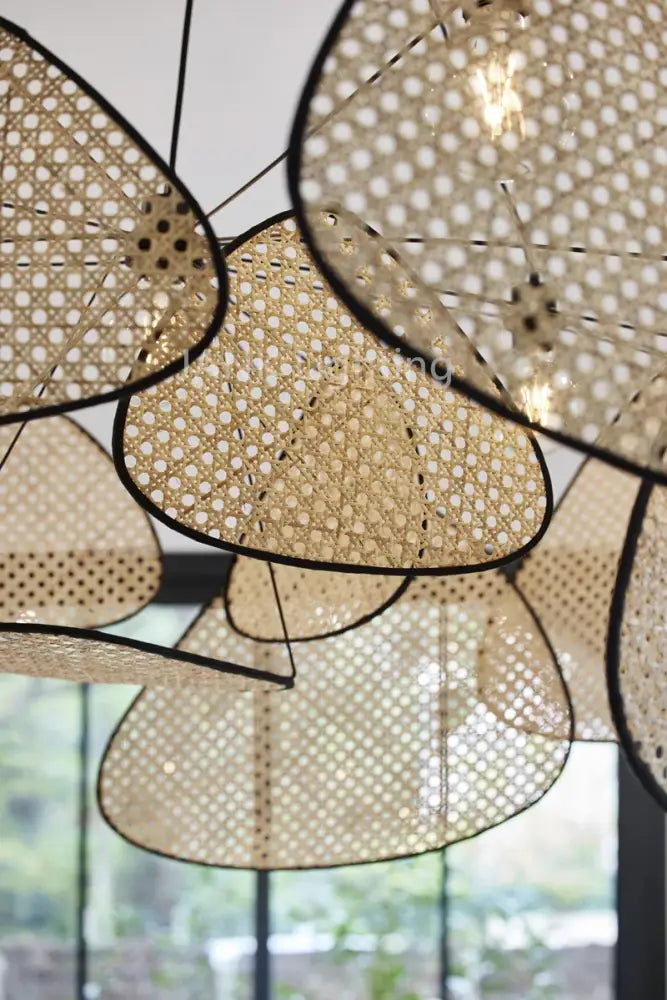 Natural Rattan Chandelier