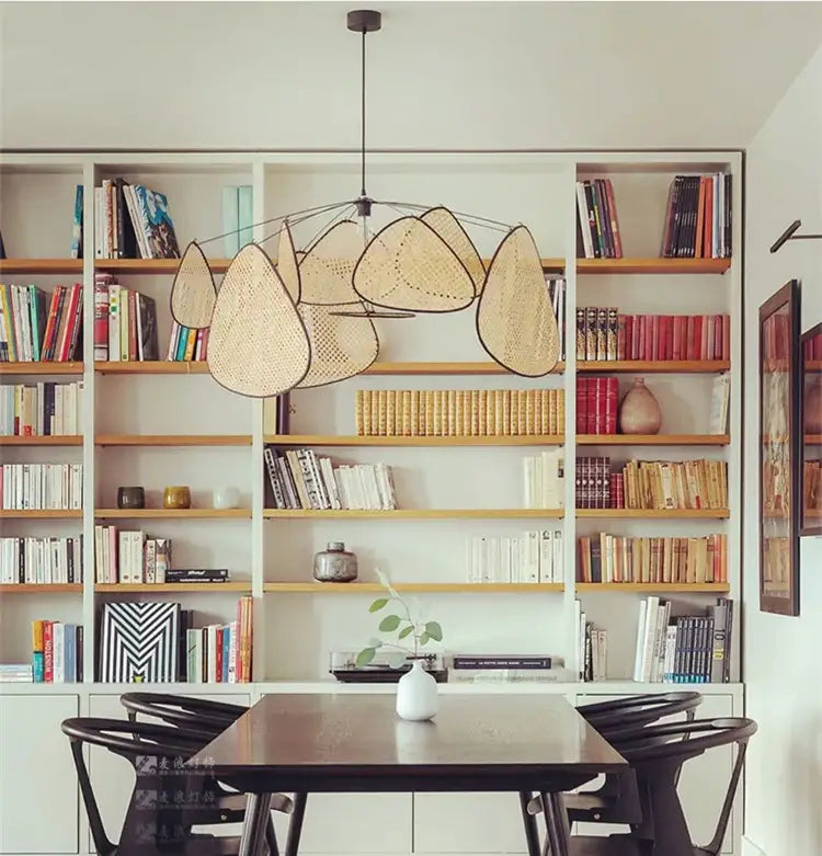 Natural Rattan Chandelier