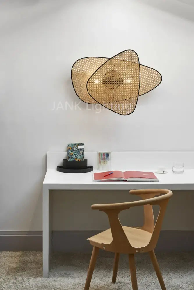 Natural Rattan Chandelier