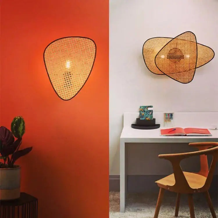 Natural Rattan Chandelier