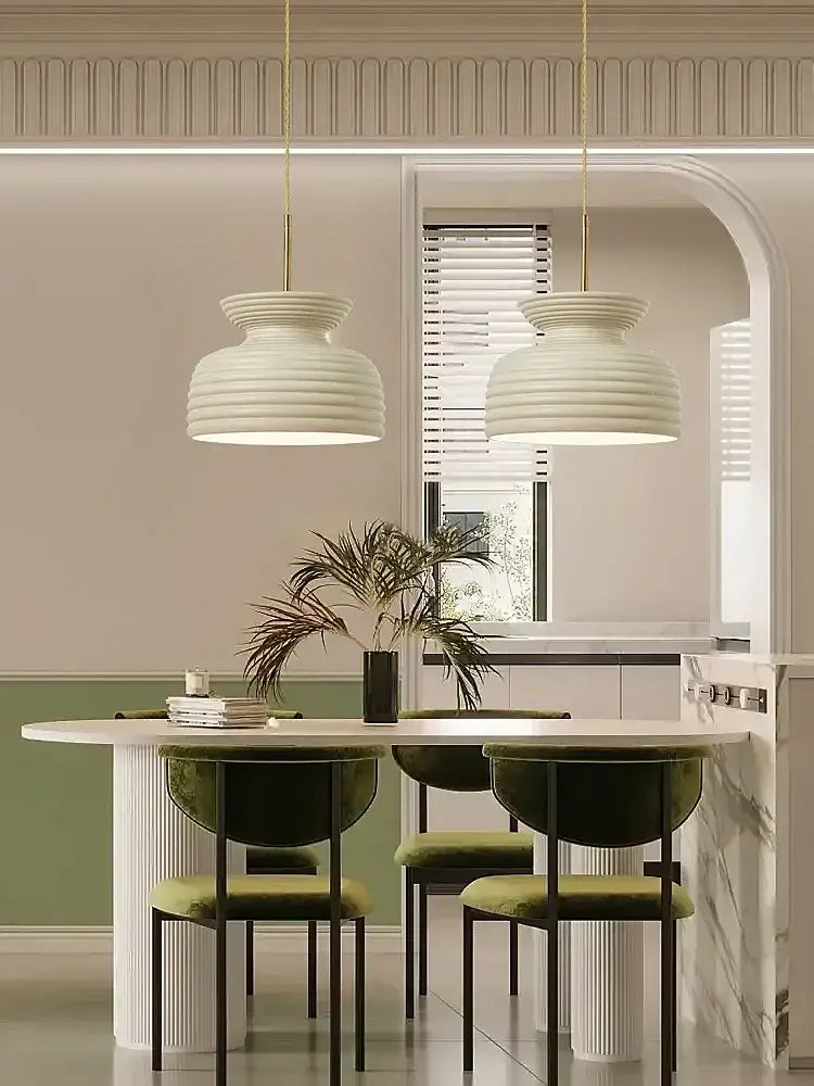 Off-White Minimalist Chandelier