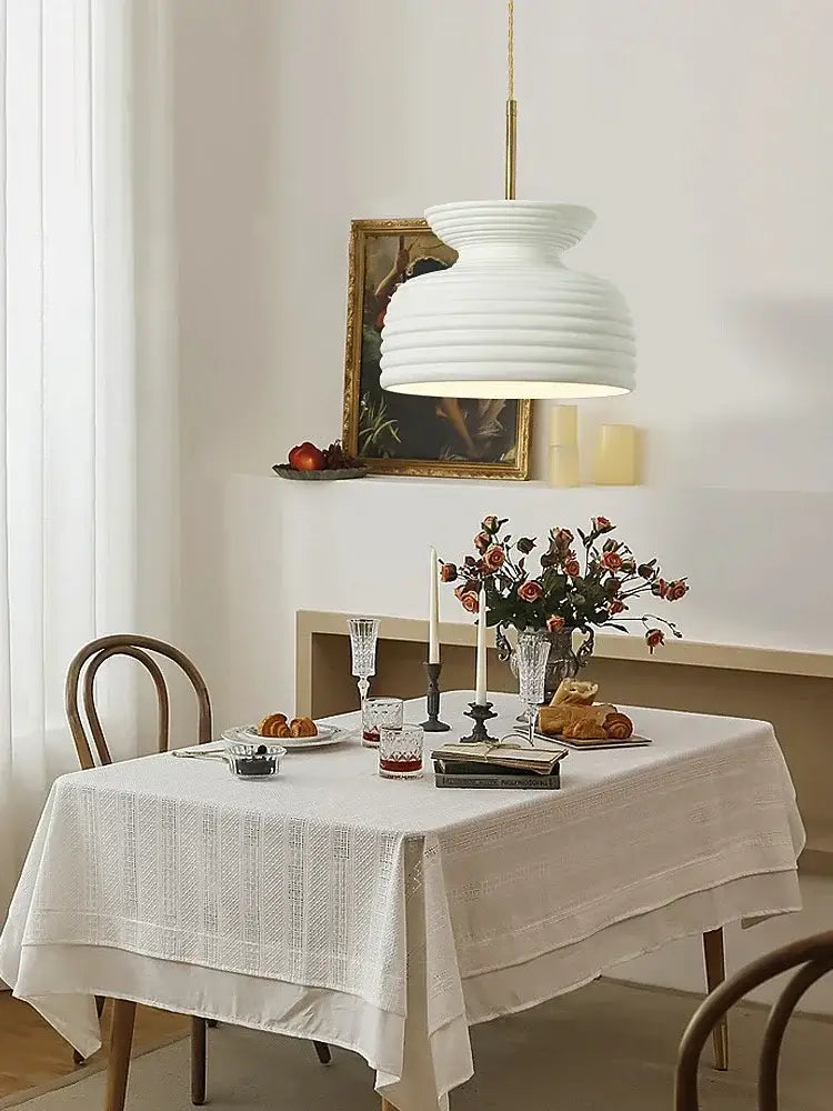 Off-White Minimalist Chandelier