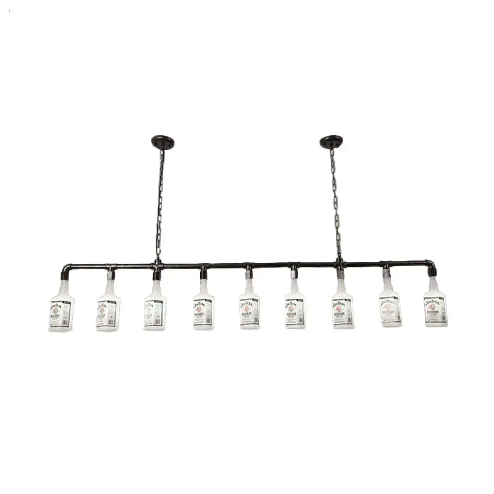 Black Wine Glass Chandelier