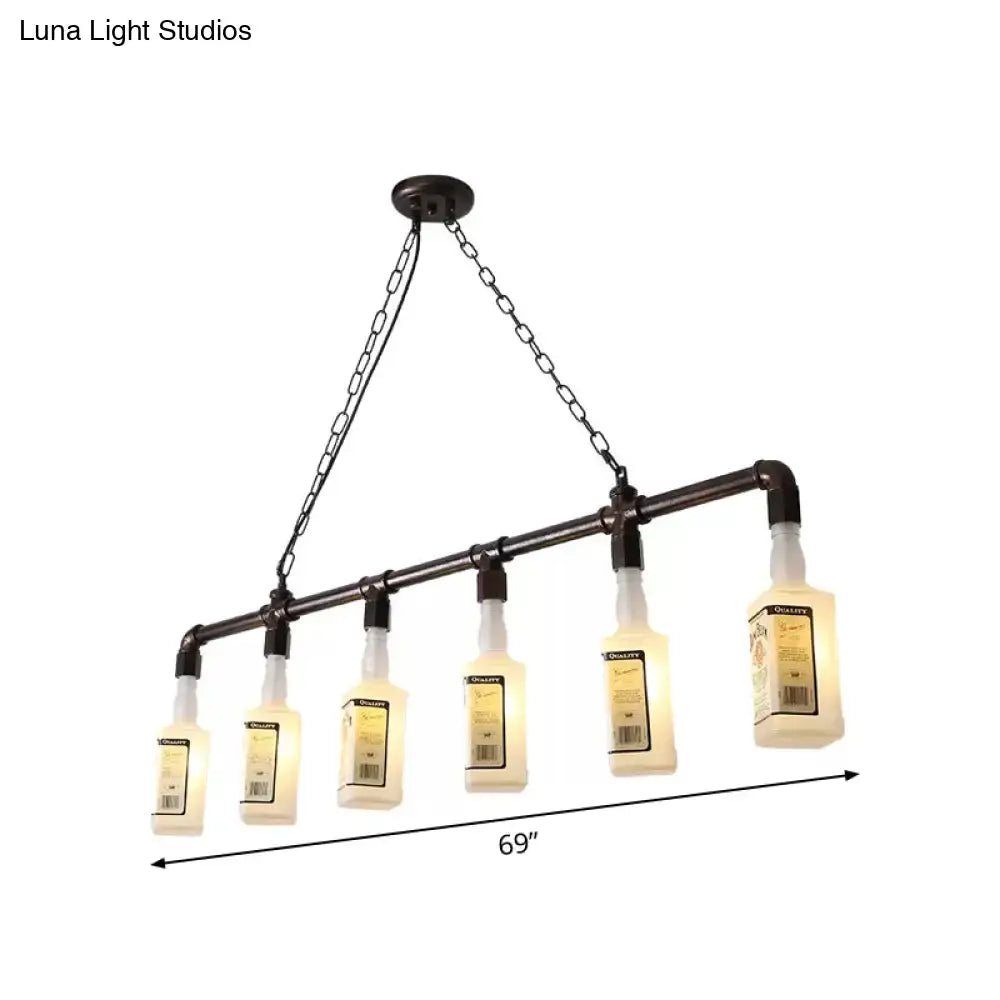 Black Wine Glass Chandelier