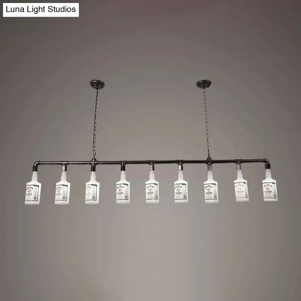 Black Wine Glass Chandelier