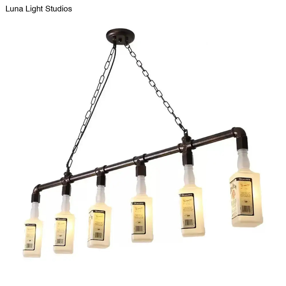 Black Wine Glass Chandelier