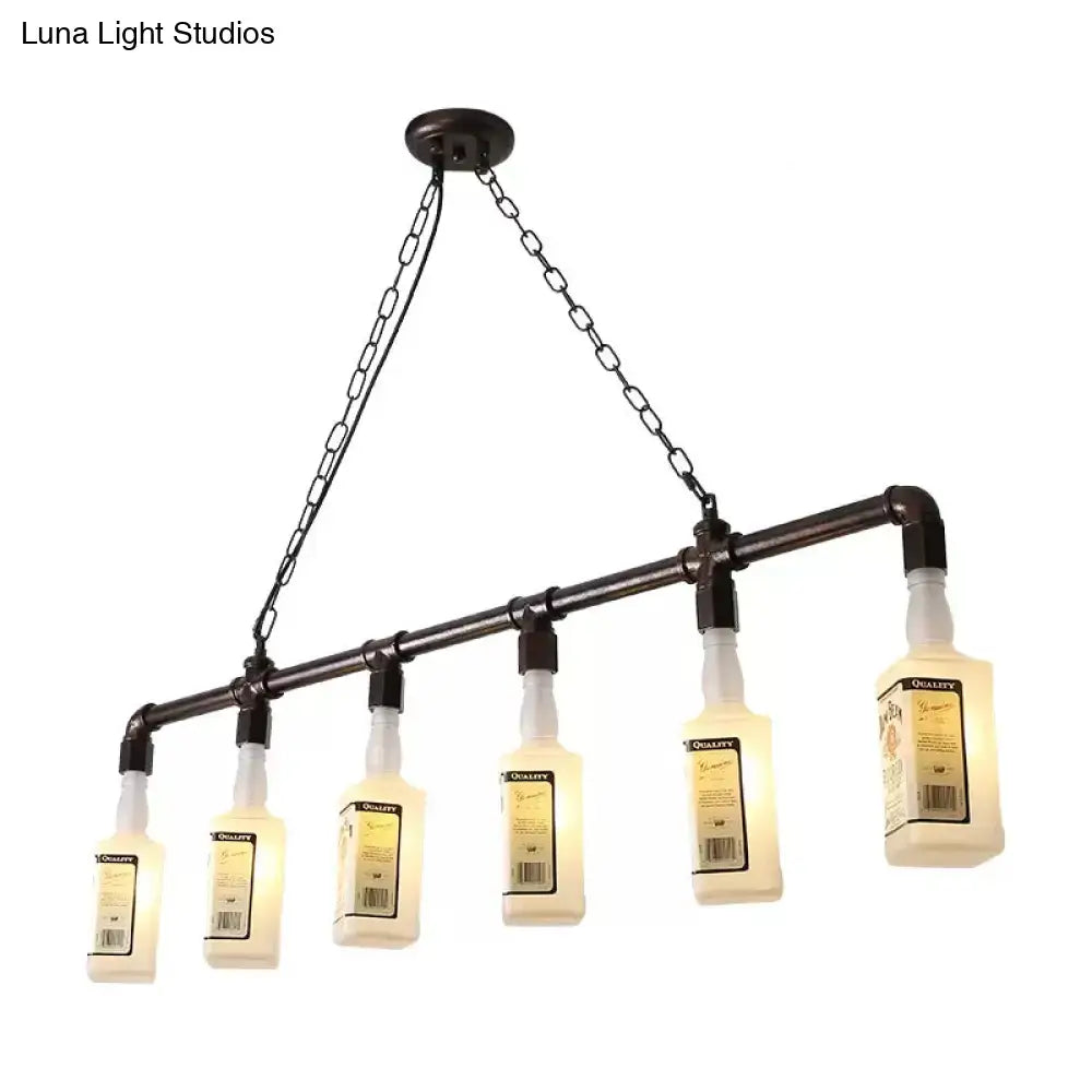 Black Wine Glass Chandelier