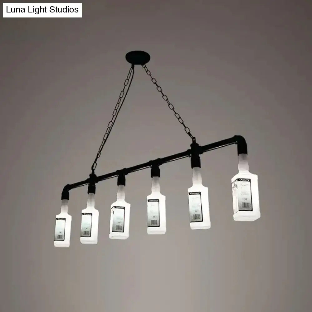 Black Wine Glass Chandelier