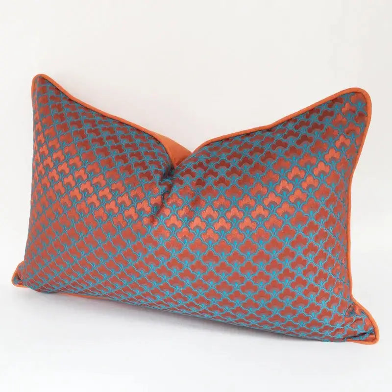 Blue Red Geometric Pillowcase