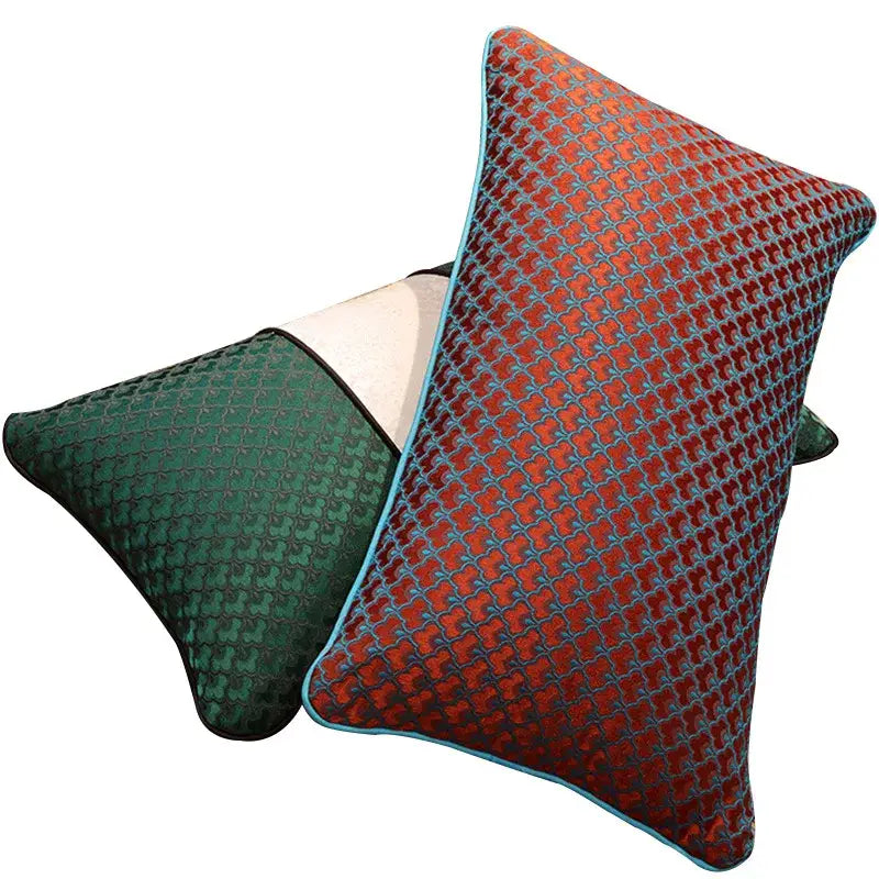 Blue Red Geometric Pillowcase
