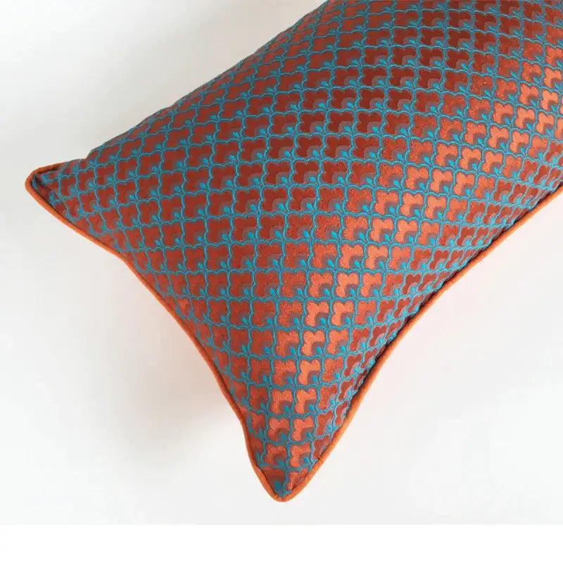 Blue Red Geometric Pillowcase