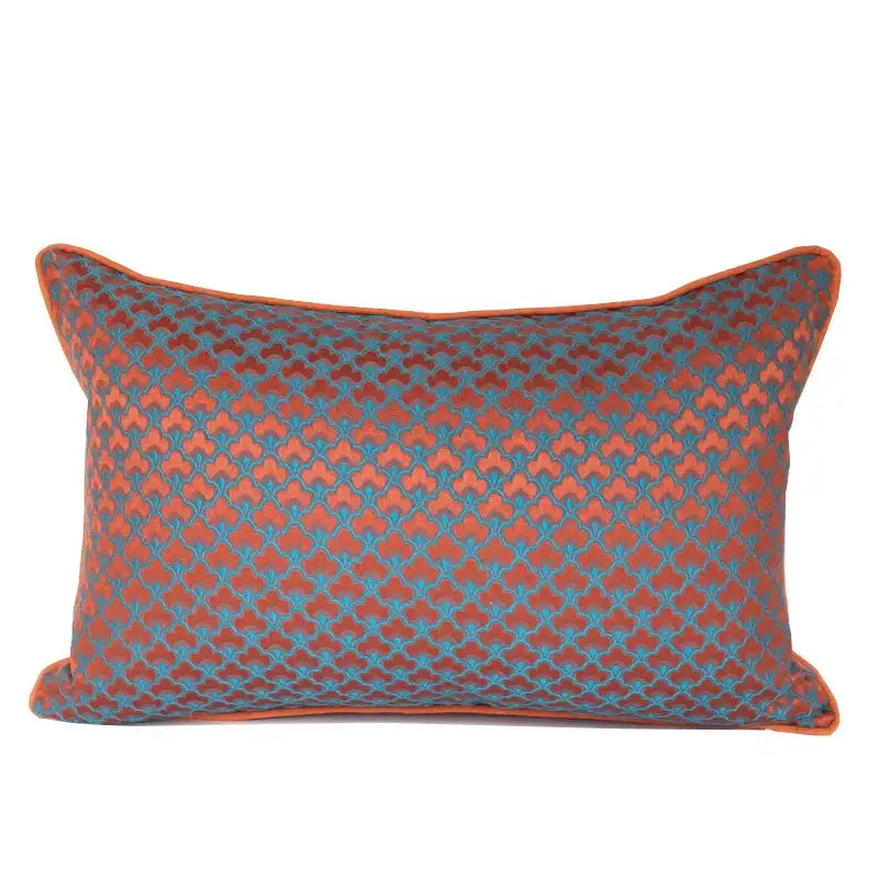 Blue Red Geometric Pillowcase